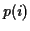 \(p(i)\)